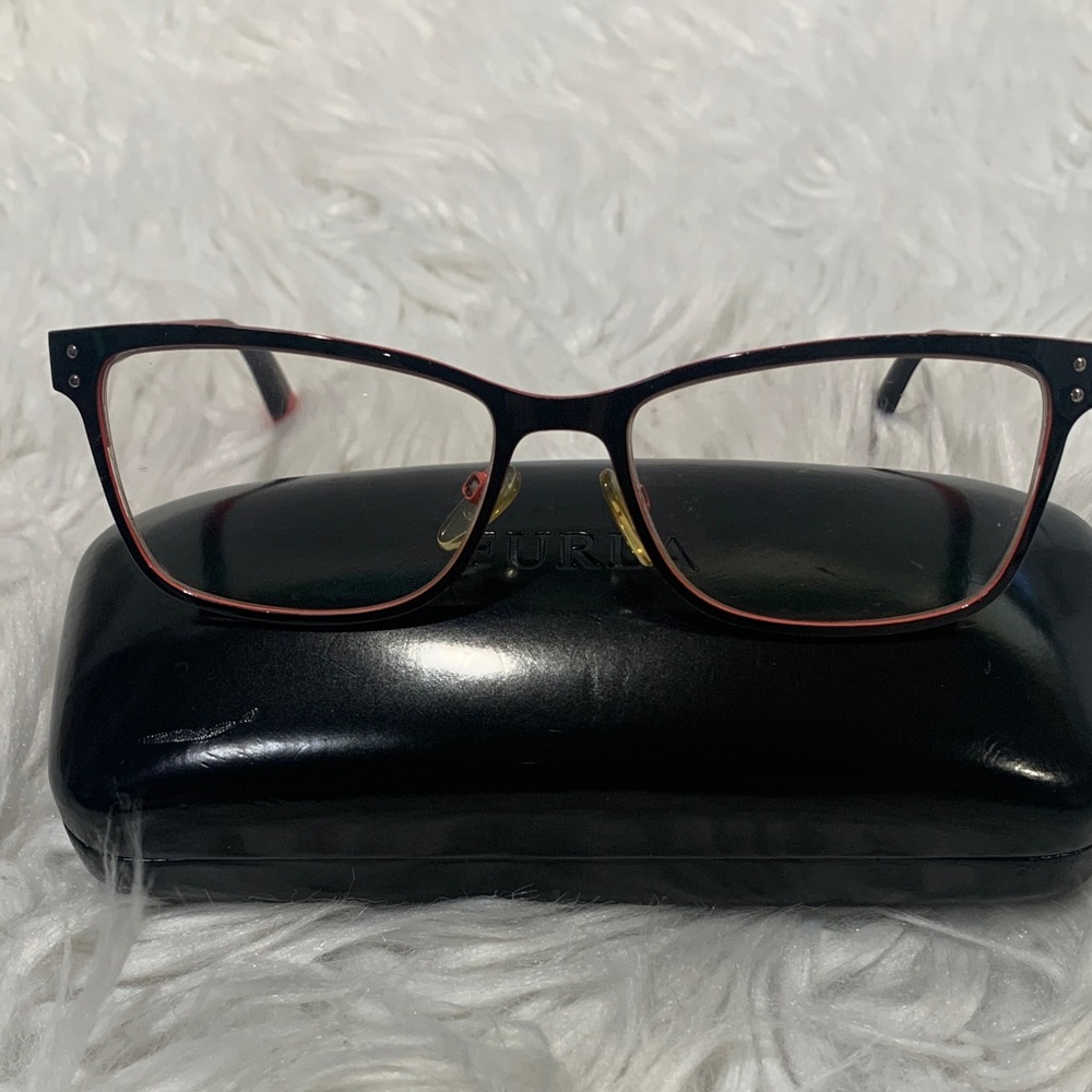 FURLA Zizi Women’s Eyeglass Frame only in Red and Black - Picture 4 of 15